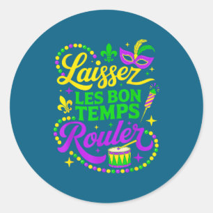 Sticker Rond Laissez Les Bons Temps Rouler