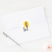 STICKER ROND LAISSEZ LES JEUX COMMENCER (Enveloppe)