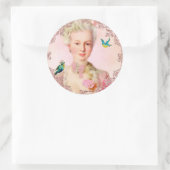 Sticker Rond Laissez-les manger des macarons Phoques de Paulett (Sac)