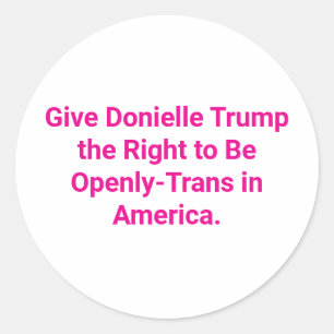 Sticker Rond Laissez Trump être Hankamer Artjunkhaus amusant po
