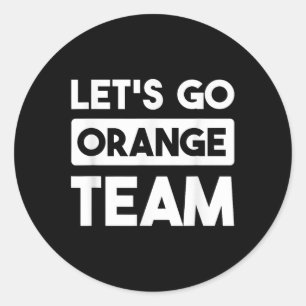 Sticker Rond Laissons Aller Orange Team War Jeu Concours Été Ca