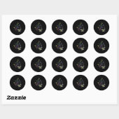 Sticker Rond Laissons la kétamine de Noël (Feuille)