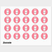 Sticker Rond Lait (Feuille)