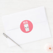 Sticker Rond Lait (Enveloppe)