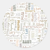 Sticker Rond Lait (Devant)