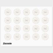 Sticker Rond Lait d'amande de gratitude côtière (Feuille)