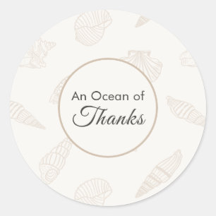 Sticker Rond Lait d'amande de gratitude côtière