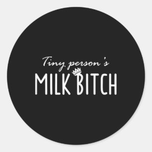 Sticker Rond Lait de personne minuscule pour femme Nouvelle mam