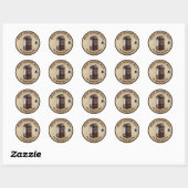 Sticker Rond Lait d'orignal Matanuska (Feuille)
