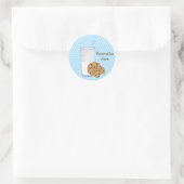 Sticker Rond lait et cookies (Sac)