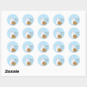 Sticker Rond lait et cookies (Feuille)
