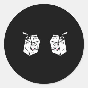 Sticker Rond Lait frais allaitement maternel mère maman nouvell