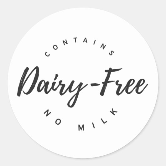 Sticker Rond Lait gratuit (Devant)