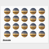 Sticker Rond Lake at Sunrise (Feuille)