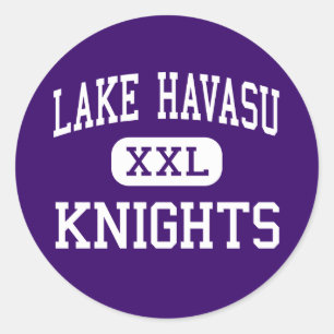 Sticker Rond Lake Havasu - chevaliers - haut - ville de Lake