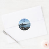 Sticker Rond Lake Tahoe Adresse de retour (Enveloppe)
