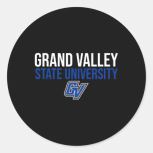 Sticker Rond Lakers Gvsu de Grand Valley empilés