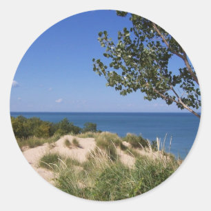 Sticker Rond Lakeshore national des dunes de l'Indiana