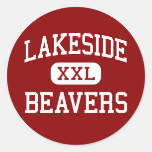 Sticker Rond Lakeside - Beavers - High - Lake Village Arkansas
