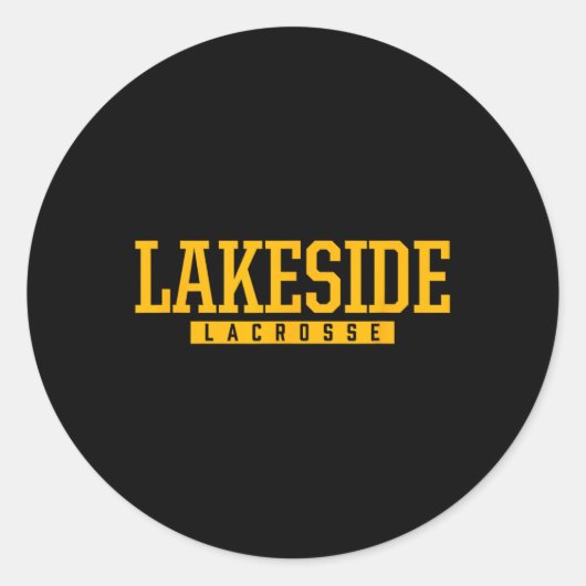 Sticker Rond Lakeside High School Lacrosse (Devant)