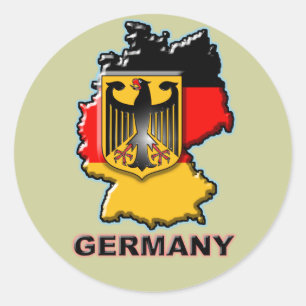 Sticker Rond L'Allemagne