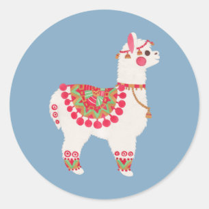Sticker Rond L'Alpaca