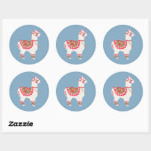 Sticker Rond L'Alpaca (Feuille)
