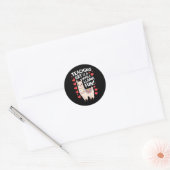 Sticker Rond lama d'appréciation du professeur d'art (Enveloppe)