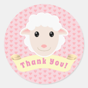 Sticker Rond Lamb Merci
