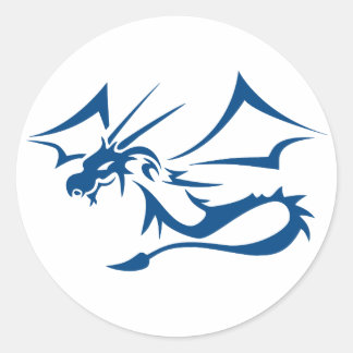 Sticker Rond Lambton le Dragon Bleu