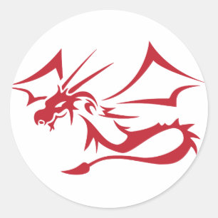 Sticker Rond Lambton le Dragon Rouge