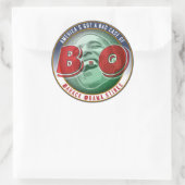 Sticker Rond L'Amérique a un mauvais Coque de... (Sac)