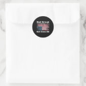 Sticker Rond L'Amérique pas géniale pas même correcte Les Améri (Sac)