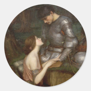 Sticker Rond Lamia et le soldat par John William Waterhouse