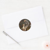 Sticker Rond Lamia et le soldat par John William Waterhouse (Enveloppe)