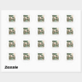 Sticker Rond L'amour dans les espaces verts (Feuille)