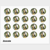 Sticker Rond L'amour de la mère (Feuille)