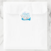 Sticker Rond L'amour de l'armée (Sac)