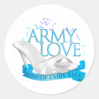 Sticker Rond L'amour de l'armée