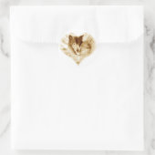Sticker Rond L'amour du loup (Sac)