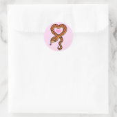 Sticker Rond L'amour du serpent (Sac)