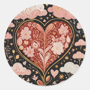 Sticker Rond L'amour est dans l'air