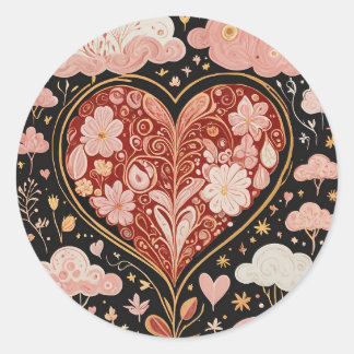 Sticker Rond L'amour est dans l'air