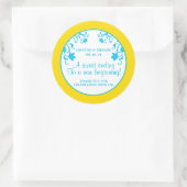 Sticker Rond L'amour est doux - Fleurs (Sac)