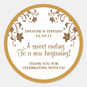 Sticker Rond L'amour est doux - Fleurs