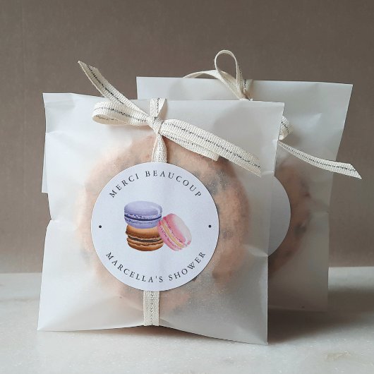 Sticker Rond L'amour est doux (Macaron) Fête des mariées