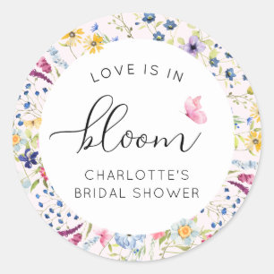 Sticker Rond L'amour est en fleurs