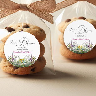 Sticker Rond L'amour est en fleurs Fête de mariage floral sauva