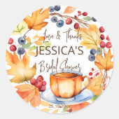 Sticker Rond L'amour est en train de brasser la douche nuptiale (Devant)