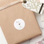 Sticker Rond L'amour est en train de préparer la Fête de Mariag